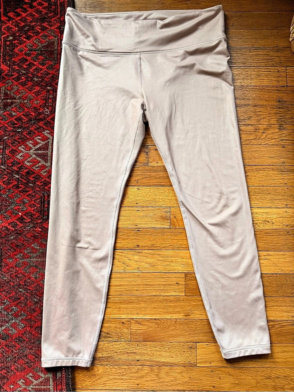 Athleta Elation High Rise Matte Foil Shine 7/8 Legging Pink Large